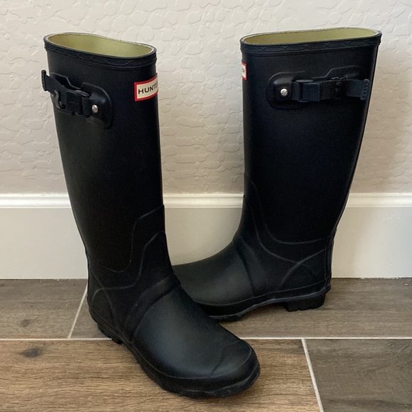 Hunter Shoes Hunter Original Huntress Welly Rain Field Boots Black